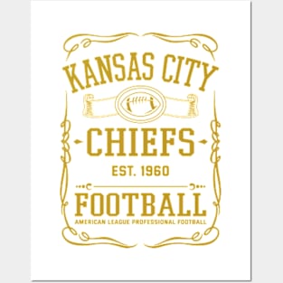 Vintage Chiefs American Football Posters and Art